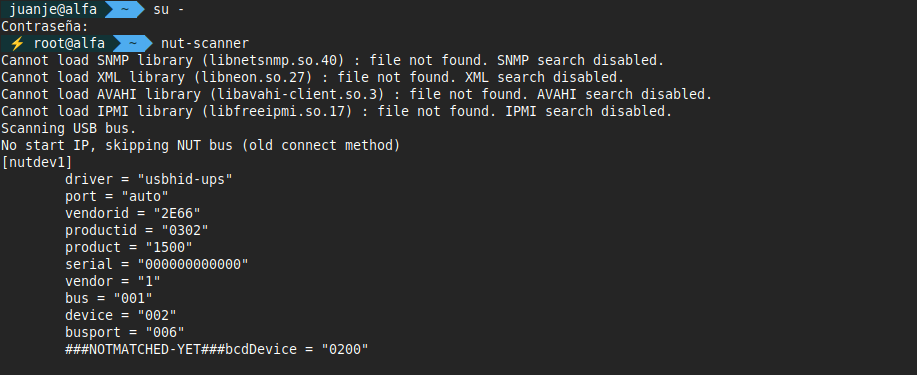 Monitorización de SAI con Network UPS Tools (NUT)